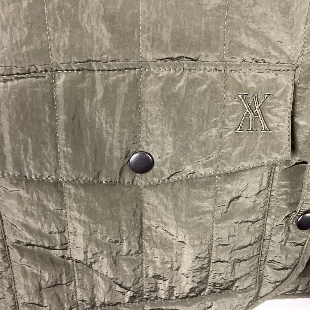 YAGYA Women's Olive Green Quilted Riding Vest Primaloft Silver Size L | Europe